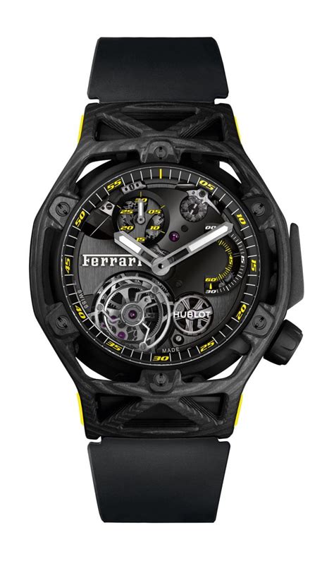 Techframe Ferrari Tourbillon Chronograph Carbon Yellow